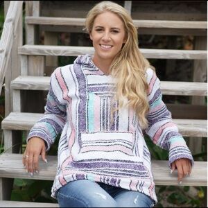 Striped Multicolor Women's Hoodie